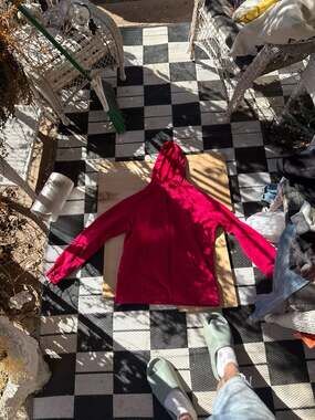 Nike Women's Red Full Zip Fleece Hoodie Jacket